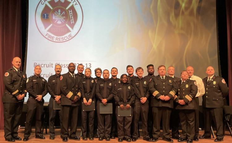 Camden County Fire Rescue graduates were recently honored during a ceremony.