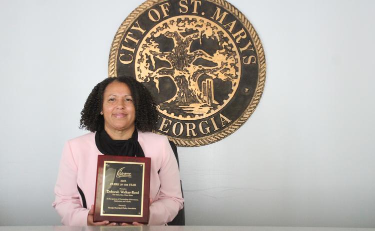 St. Marys City Clerk Deborah Walker-Reed was recently named the Georgia Municipal Clerks Association’s Clerk of the Year.