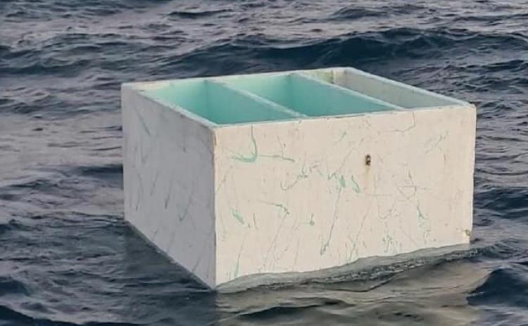 A fish box from the Carol Ann was spotted 16 miles off the coast of St. Augustine.