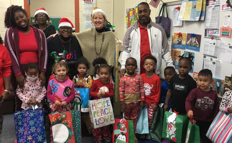 The Robert S. Abbott Race Unity Institute and Women United International provided pajamas and books for 87 children enrolled in the Camden Head Start program in Woodbine.