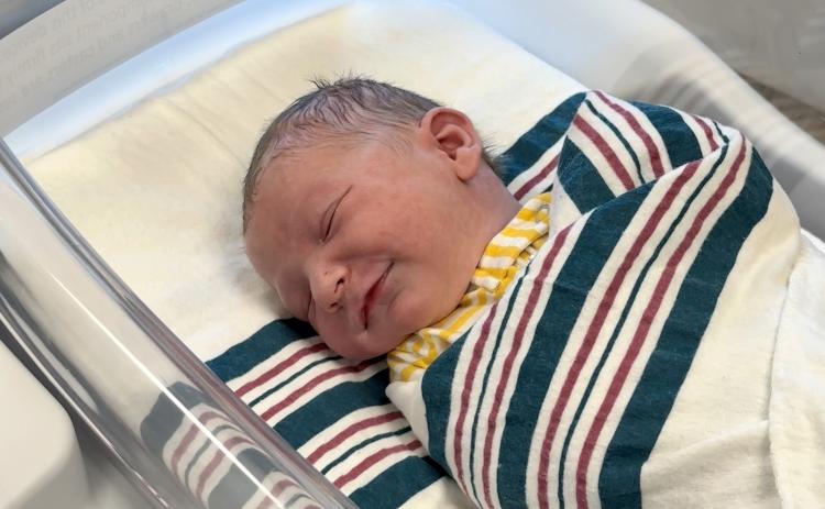 Flint Christopher Ryan Yax was the first baby born in Camden County in 2024.