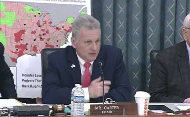 U.S. Rep. Buddy Carter, R-Pooler, leads a congressional subcommittee looking into the Biden administration’s new airborne particulate matter standards.
