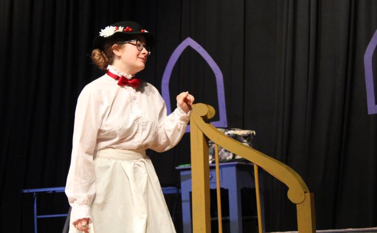 Amelia Creo plays Mary Poppins in the Camden County High School Fine Arts Department’s “Mary Poppins, the Musical,” which will be performed this month.