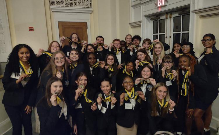 Camden County High School’s FBLA chapter recently finished second in the Region 3 Georgia FBLA Sweepstakes.