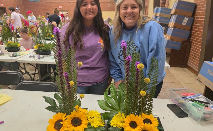 Camden County High School FFA member Alissa Clark and FFA Advisor Haley Teston recently attended the statewide FFA Floral Design Career Development Event.