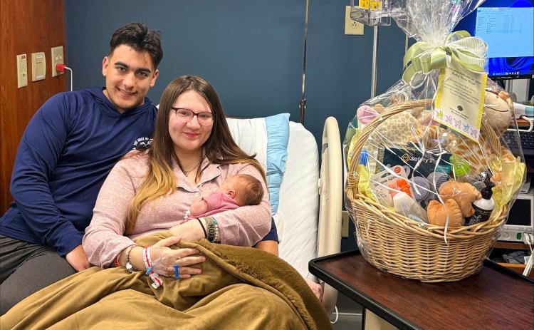 Camden County's first baby of 2026 is Aurora Page Guyon.