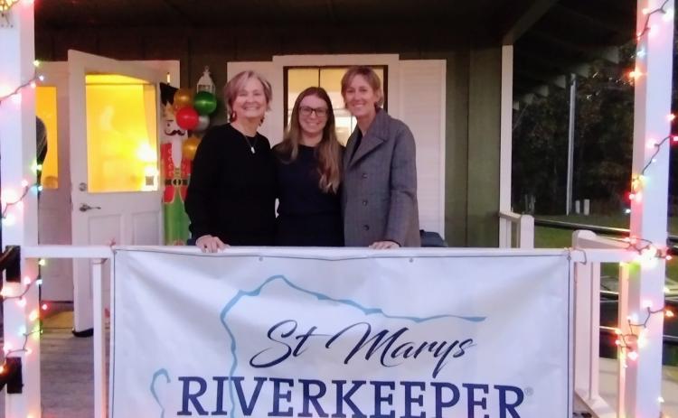 The St. Marys Garden Club recently donated $500 to St. Marys Riverkeeper. From left are St. Marys Garden Club Treasurer Donna Davis-Speakes, St. Marys Riverkeeper Executive Director Emily Floore and St. Marys Riverkeeper Chairwoman Kim Bednarek.