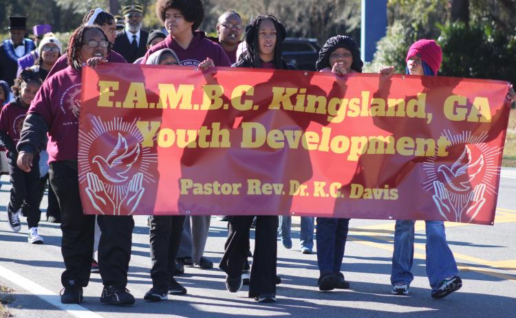 The Unity in the Community Celebration honoring Martin Luther King Jr. included a parade in downtown Kingsland.