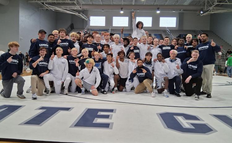 The Camden County boys wrestliers won their 12th straight Georgia High School Association state duals championship and 13th state duals title overall last weekend, overpowering North Gwinnett, Archer, Walton and Buford in Kingsland. (Andy Diffenderfer, Tribune & Georgian)