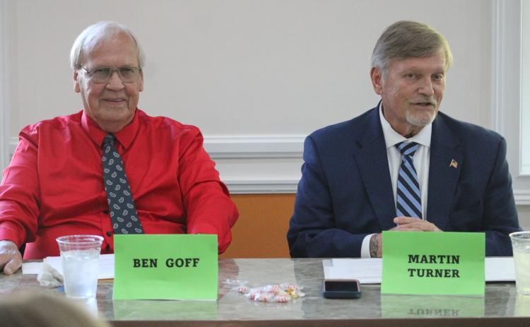 C Ben Goff, left, and Martin Turner are vying for the Camden County Board of Commissioners District 2 seat. Turner is the incumbent.