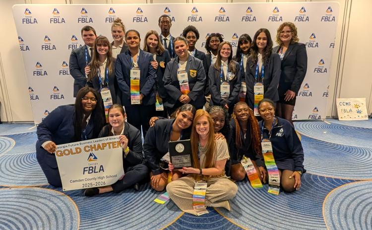 The Camden County High School Future Business Leaders of America chapter won the Georgia Gold Chapter of the Year honor for the fourth consecutive year.