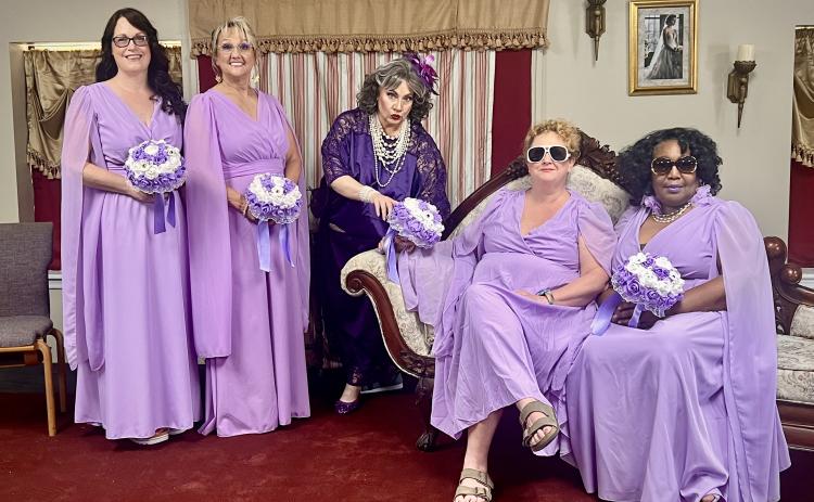 The St. Marys Little Theatre will present “Always a Bridemaid” from June 25-28. Cast members, from left, include Nichole Sternad, Tammy Bradley, Susan Langenbahn, Melissa Holmes and Jacqueline Washington. Not Pictured: Olivia Smith. 