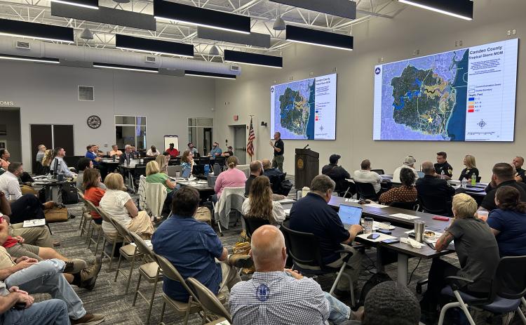 Community partners participated in a Hurricane Sentinel 2026 Tabletop Exercise earlier this month at the Camden County Resiliency Operations Center.