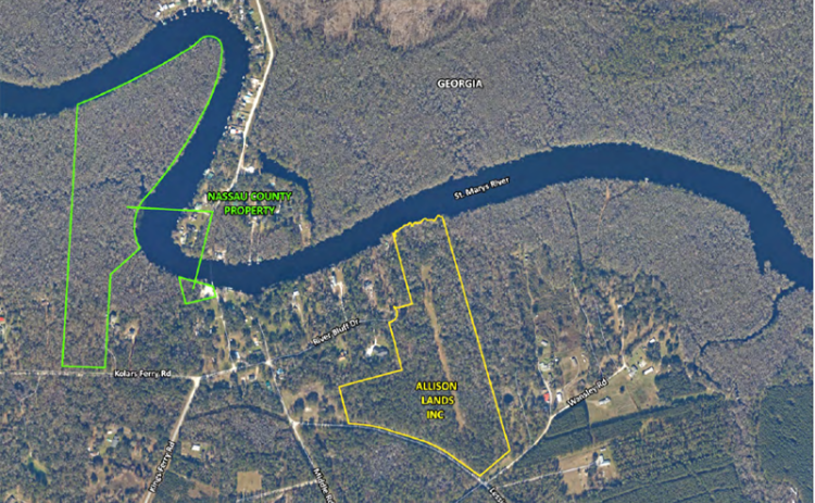 The Nassau County Board of County Commissioners entered into a purchase agreement to buy riverfront property in Hilliard, which will be paid with recreational impact fee funds. BOARD OF COUNTY COMMISSIONERS