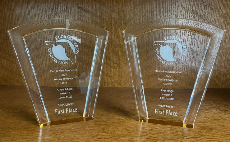 The News-Leader’s two first place awards.