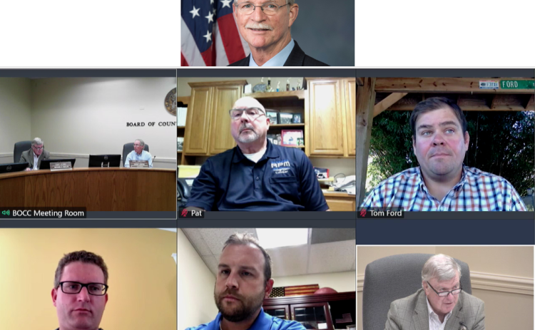 Congressman John Rutherford, who represents Nassau County, phoned in Monday to the Nassau County Board of County Commissioners meeting. The BOCC meetings and others can be viewed at https://nassauclerk.com/watch-meetings/. There is a special meeting scheduled for 11:30 a.m. today, April 29, to extend the county’s state of emergency and to discuss any other county-related business. PEG DAVIS/NEWS-LEADER