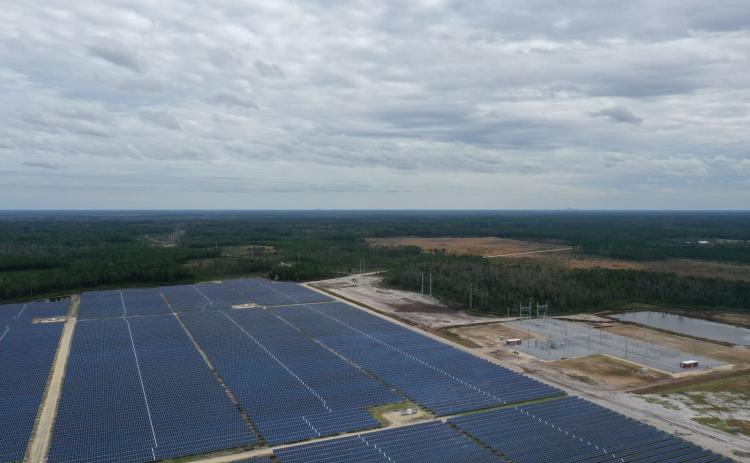 Florida Power & Light is Florida’s largest solar producer with 33 solar energy centers in operation as of January, including this one in Nassau County. Universal solar energy centers have brought FPL’s current solar capacity to 2,344.5 megawatts. As of January, nine additional solar energy centers are under construction. These sites will add about 2.7 million additional solar panels to the state. Each of these solar energy centers is 74.5 megawatts.