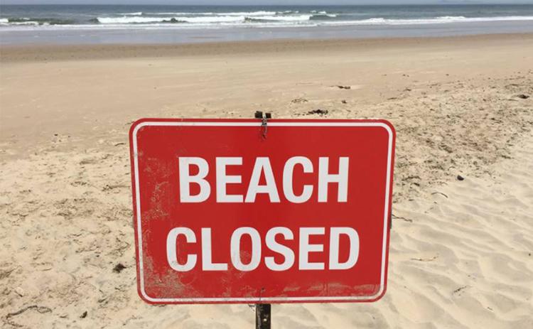 All public beaches on Amelia Island have been closed by order of the city of Fernandina Beach and Nassau County. COURTESY OF MIKE LEDNOVICH/SPECIAL