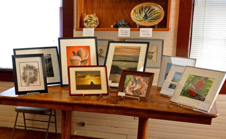 Art is displayed at the 2020 show. The next show is Jan. 30 and artists are encouraged to enter.