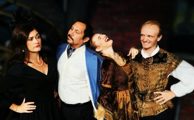 Cole Porter’s “Kiss Me Kate” features the tale of once-married, now-divorced musical theater actors who perform opposite of each other.