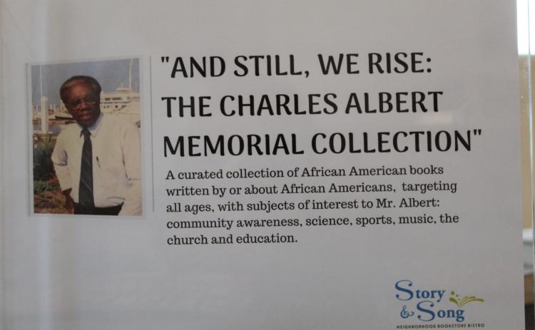 The Charles Albert Collection will be available at the Ernie Albert Library in the Peck Center. Books in the collection can be purchased at Story and Song Bookstore Bistro, 1430 Park Ave. in Fernandina Beach.
