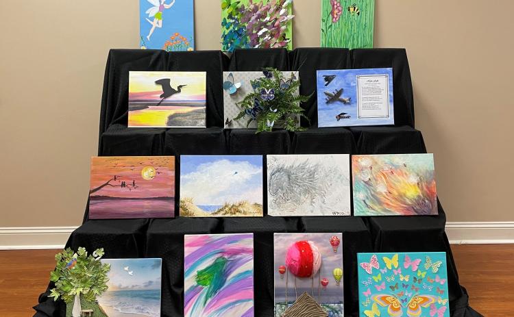 Flight, the second themed art exhibit of the NCCOA-CHPC Creative HeARTs partnership, features 14 personal visions of flight represented in a variety of artistic media, including painting, collage and photography.