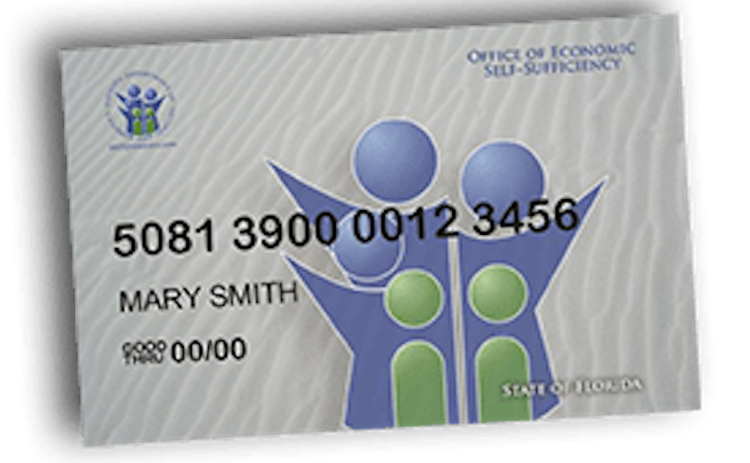 Graphic of generic SNAP benefit card.