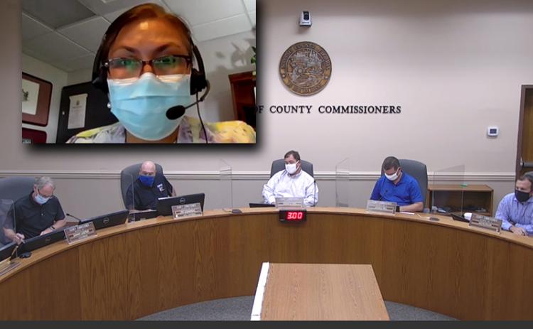 Dr. Eugenia Ngo-Seidel, the director of Florida Department of Health-Nassau, addressed the Nassau County Board of County Commissioners on Wednesday. BOCC