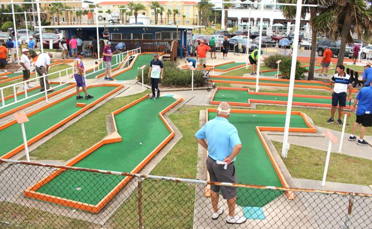 Professional putters competed Thursday at Putt-Putt at Main Beach. The 61st annual Professional Putters Association national championship concludes today. BETH JONES/NEWS-LEADER
