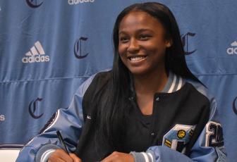Camden County High basketball player Andrea Seay will attend Southwest Virginia Community College. (Andy Diffenderfer | Tribune & Georgian)