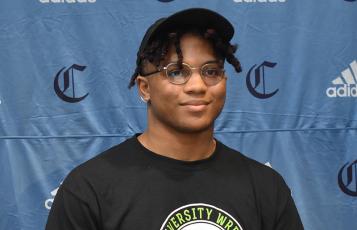 The next stop for Camden County High wrestler Deonte Dozier will be LIfe University in Atlanta. (Andy Diffenderfer | Tribune & Georgian)