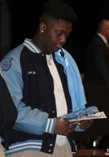 Khristian Dallas was one of the 24 seniors honored last Thursday at the Camden County High football awards ceremony. (Andy Diffenderfer, Tribune & Georgian) 
