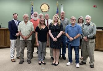 The Camden County Board of Commissioners were joined by representatives from the St. Marys Riverkeeper and St. Marys River Management Committee to recognize the Horsepen Creek Water Improvement Team.