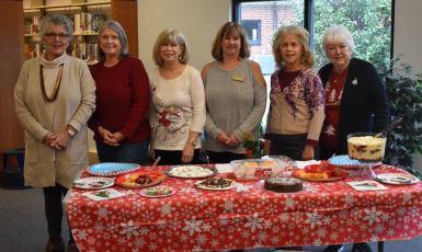The 641 Book Club at the St. Marys Public Library meets every month. From left are Kim Stahl, Mary Ann Intravia, Jeanne Earley, Caryn Burke, Rose Bergstrom and Dot McDonald.