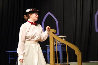 Amelia Creo plays Mary Poppins in the Camden County High School Fine Arts Department’s “Mary Poppins, the Musical,” which will be performed this month.
