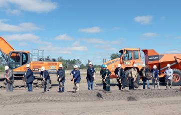 Nassau County officials, including fire-rescue and sheriff’s office officials, join together Monday afternoon to break ground at the site of a new pistol and rifle range that will eventually be part of a public safety training complex, which will include training areas for fire-rescue, tactical courses and more. 