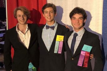 Maddox Bryant, Anthony Balsamo and Tytus Boston were American Legion Boys State delegates selected by American Legion Post 54. Boston served as a state senator and filled the seat of state Sen. Aaron Bean during the Florida American Legion Boys State in Tallahassee.