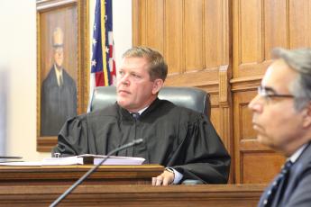 Fourth Judicial Circuit Court Judge Steven Fahlgren listens during a public records case July 23.