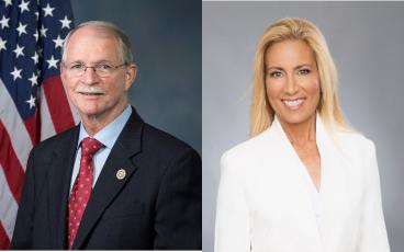 Incumbent John Rutherford, a Republican, beat Democratic challenger Donna Deegan, a longtime Jacksonville TV personality, for the U.S. House District 4 seat. JOHN RUTHERFORD / DONNA DEEGAN