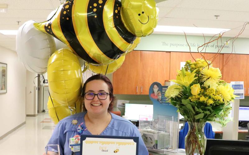 Southeast Georgia Health System’s Callie Dobrowski is the recipient of the hospital’s BEE Award.