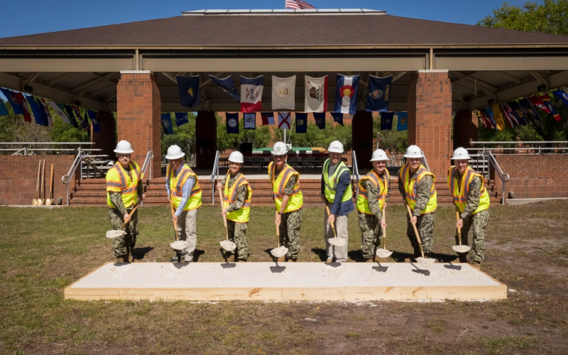 Naval Facilities Engineering Systems Command Southeast held a groundbreaking ceremony March 23 for two additions to Trident Training Facility Kings Bay that will directly support the U.S. Navy’s Columbia class ballistic missile submarine program onboard Naval Submarine Base Kings Bay.