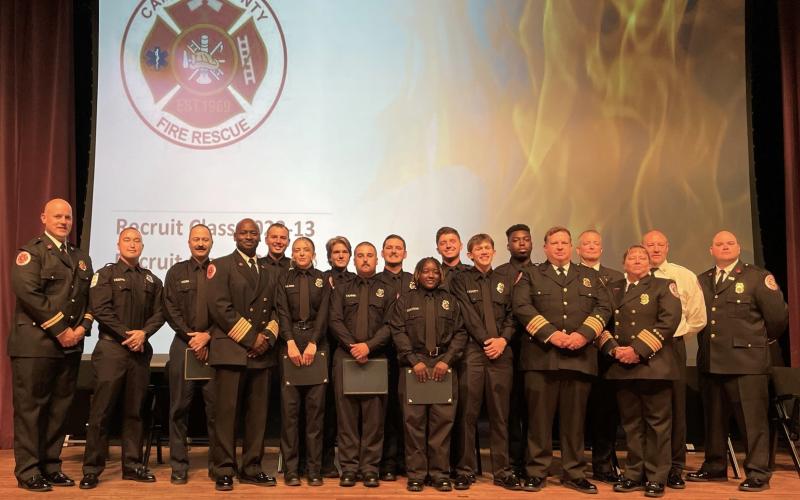 Camden County Fire Rescue graduates were recently honored during a ceremony.