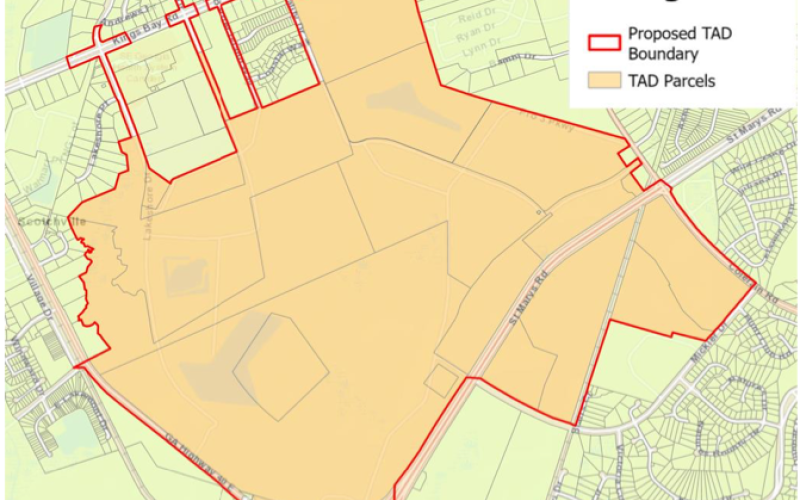 Tax Allocation District #3 in St. Marys consists of 944 acres located bgtween St. Marys and Kings Bay roads.