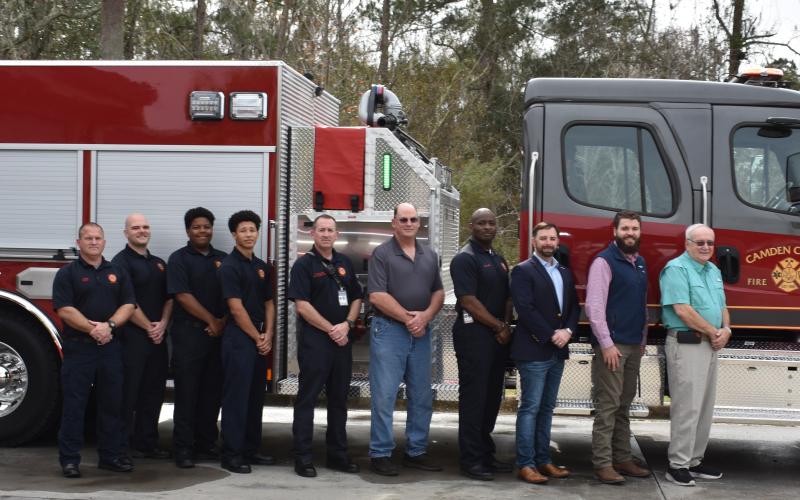 Camden County Fire Rescue debuted its new truck, Engine 14, in January at Firehouse 5 of of Roberts Path in central Camden County.