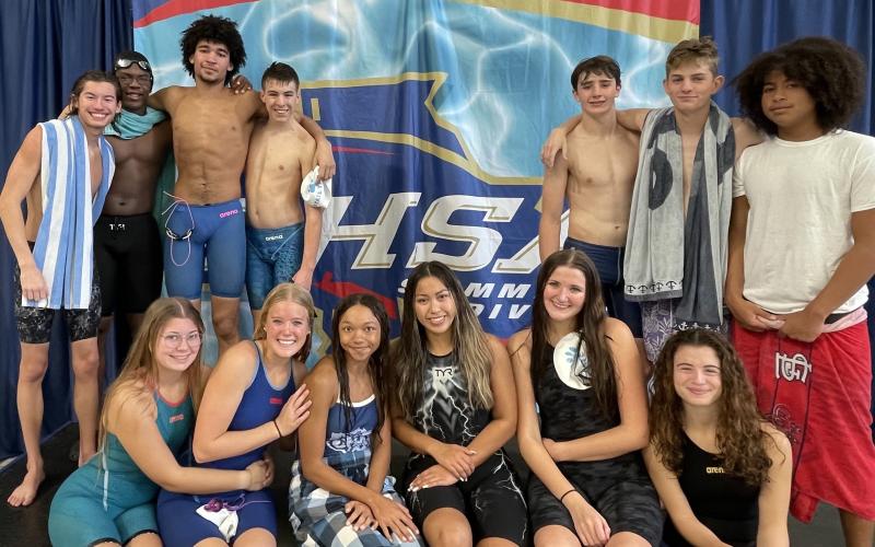 The Camden County High swimmers closed their season last week at the Georgia High School Association state meet in Atlanta. (Submitted photo)