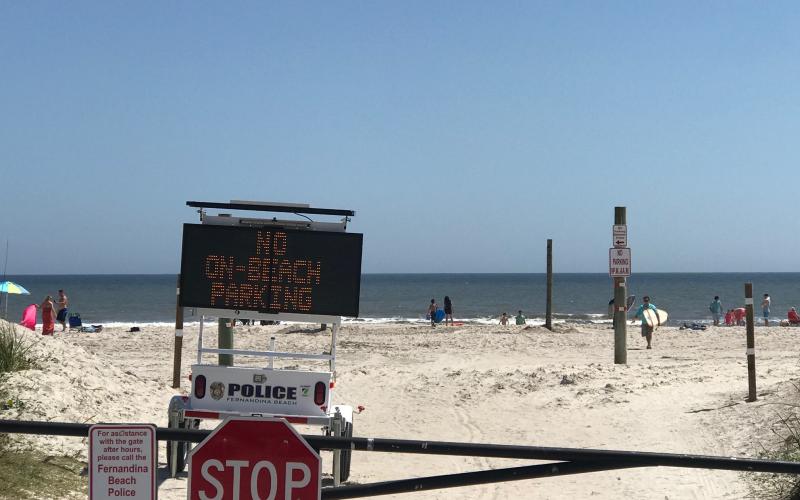 The Sadler Road-Seaside Park vehicle access point to beach parking is closed until further notice.  Robert Fiege/News-Leader