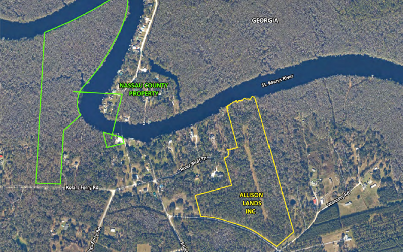 The Nassau County Board of County Commissioners voted to cancel a sales contract for a 35-acre tract of land adjacent to the St. Marys River in Hilliard that it had targeted for a new park. NASSAU COUNTY