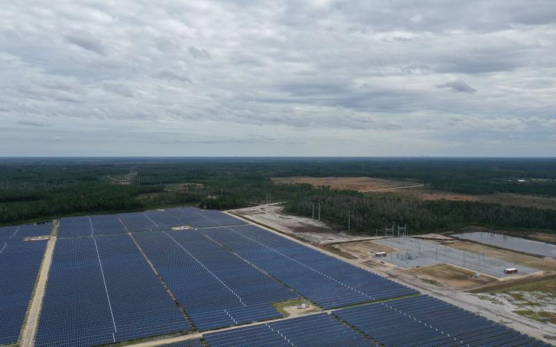 Florida Power & Light is Florida’s largest solar producer with 33 solar energy centers in operation as of January, including this one in Nassau County. Universal solar energy centers have brought FPL’s current solar capacity to 2,344.5 megawatts. As of January, nine additional solar energy centers are under construction. These sites will add about 2.7 million additional solar panels to the state. Each of these solar energy centers is 74.5 megawatts.