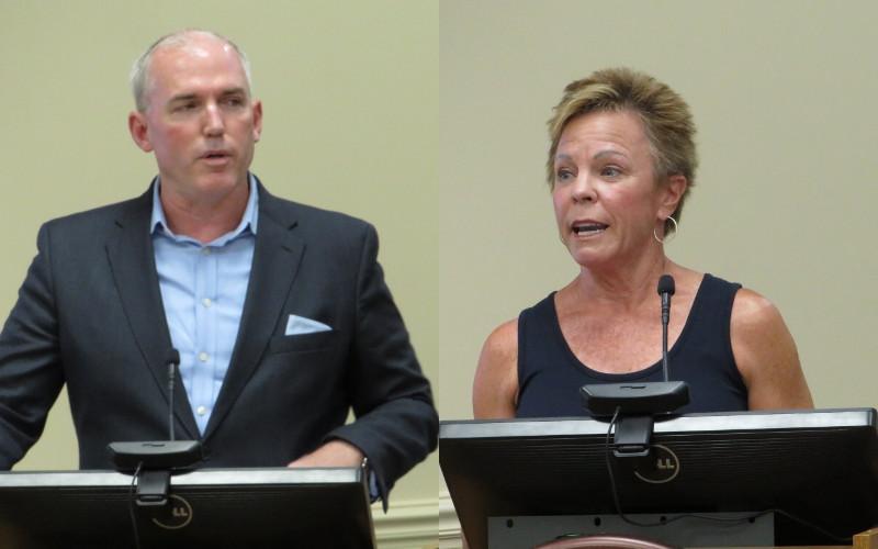 Will Wiest, hotel manager at The Ritz Carlton, Amelia Island, and Lisa West, owner of the Addison on Amelia, were selected Wednesday to serve on the Amelia Island Tourist Development Council's Board of Directors. JULIA ROBERTS/NEWS-LEADER