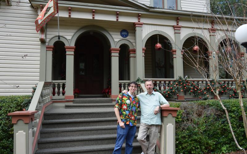 Rob Batterton and his son, Flint, are the new owners of the Fairbanks House, a historic and popular bed and breakfast on South Seventh Street. The two, along with Rob’s wife, Yvonne, came to Fernandina Beach from Redwood City, Calif.